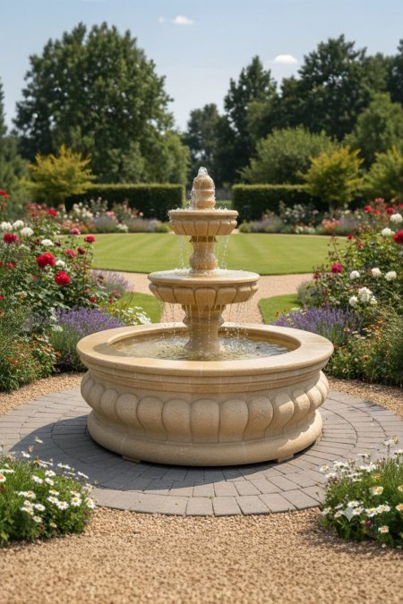 نافورة الحدائق الكلاسيكية – 3 طبقات